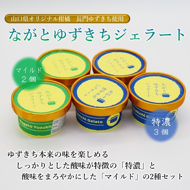【やまぐちECエール便】長門ゆずきちジェラートセット