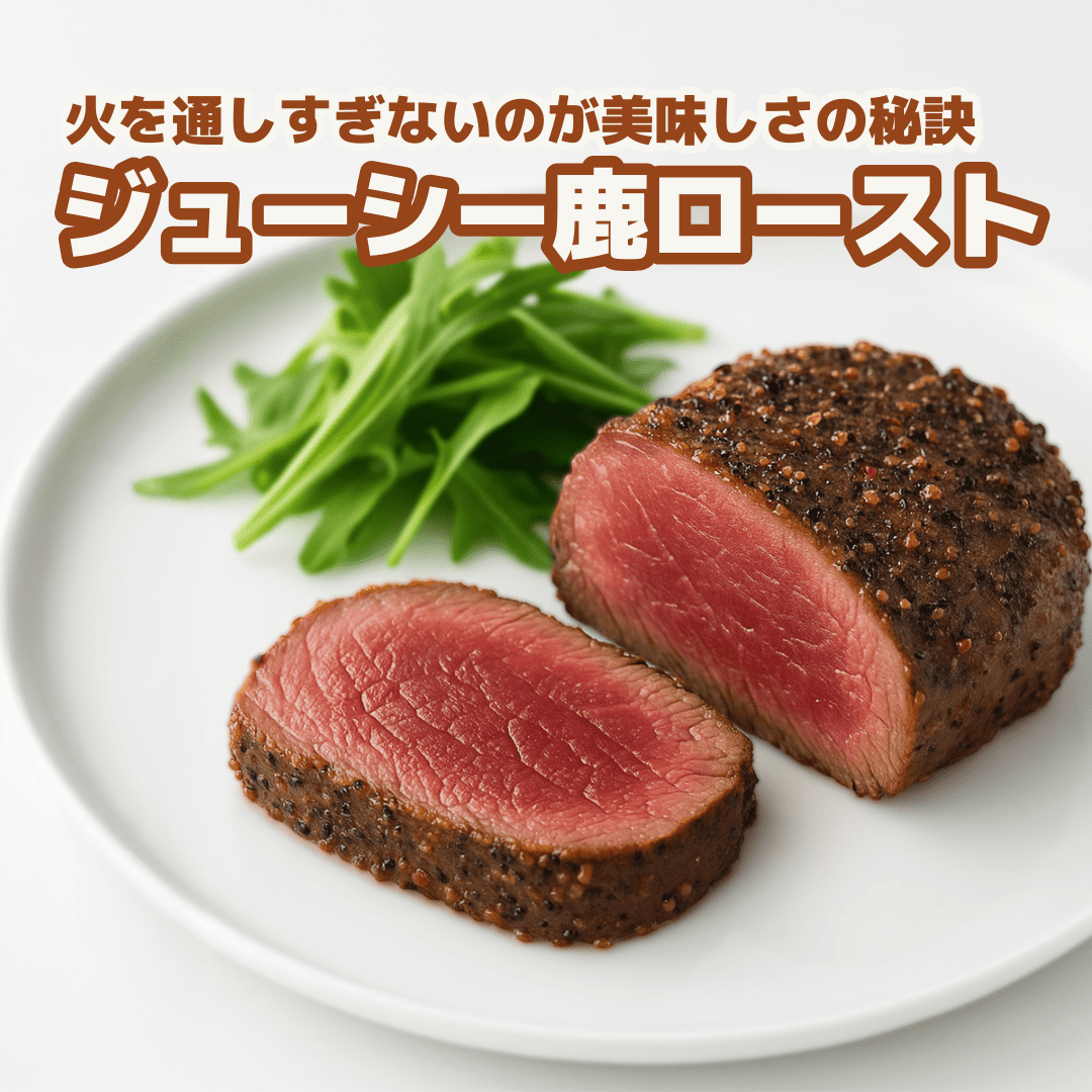 国産ジビエ鹿モモ肉ブロック 高タンパク低脂質 ロースト・カツレツ用