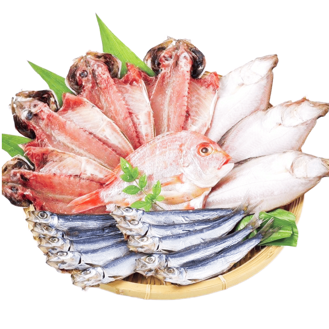 国近商店 干物セット 長門の海の幸お取り寄せ｜あじ・カレイ・連子鯛・うるめ丸干し【冷凍便／贈答可】